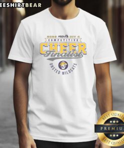 Good Onsted Wildcats 2026 MHSAA Cheer Division 4 Finalist T-Shirt featuring team colors and logo for proud supporters.