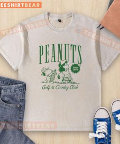 Good Peanuts Golf Country Club Since 1950 washed t-shirt featuring a vintage design and comfortable fit for golf enthusiasts.