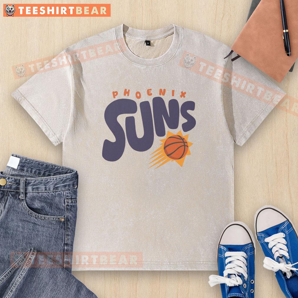 Good Phoenix Suns Bubble Washed T-Shirt featuring vibrant team colors and a stylish design for fans.