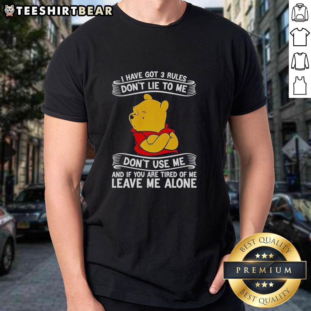 Good Pooh 'Don't Lie to Me' T-Shirt featuring whimsical design, perfect for fans of playful and honest messages.