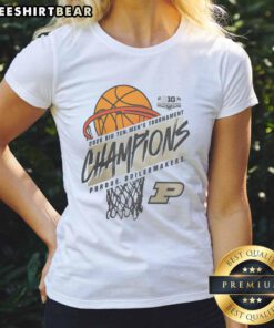 Good Purdue Boilermakers 2026 Big Ten Men's Basketball Tournament Champions Ladies Tee showcasing team pride.
