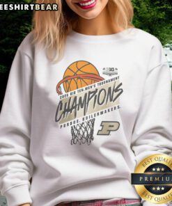 Good Purdue Boilermakers 2026 Big Ten Men's Basketball Tournament Champions Sweatshirt celebrating team victory.