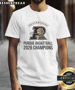 Alt Text: Good Purdue Boilermakers Basketball 2026 Champions Logo T-Shirt featuring vibrant team colors and bold championship logo.
