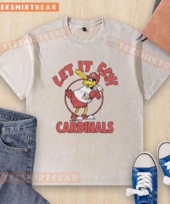 Good St. Louis Cardinals Fredbird washed t-shirt, featuring vibrant team colors and a classic design for fans.