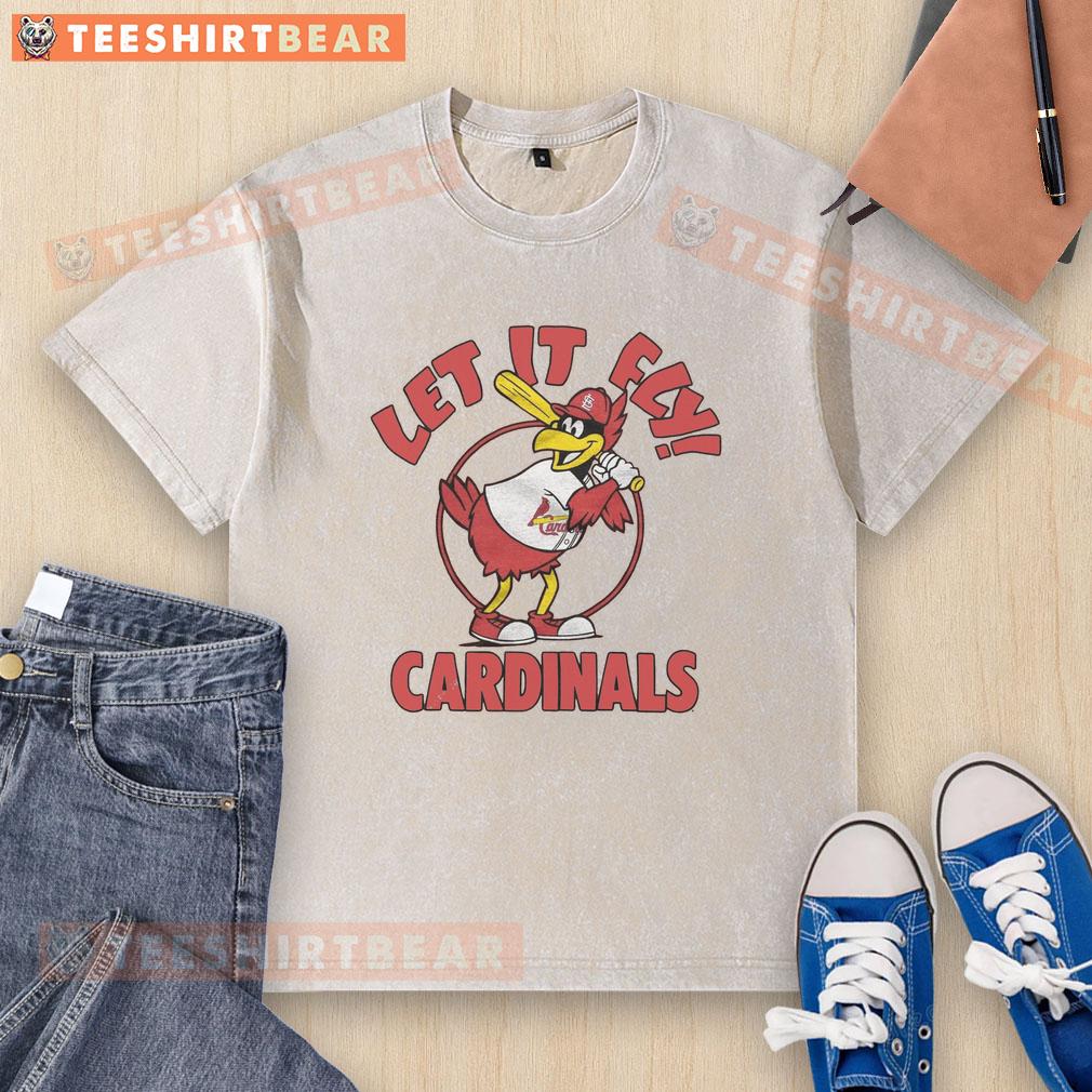 Good St. Louis Cardinals Fredbird washed t-shirt, featuring vibrant team colors and a classic design for fans.
