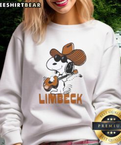 Alt Text: Vintage Good Texas Limbeck sweatshirt featuring Snoopy graphic, perfect for casual style and retro fashion lovers.