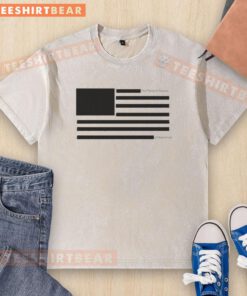 Good USA Redacted Flag Washed T-Shirt featuring a vintage design, perfect for patriotic fashion enthusiasts.