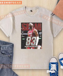 Hot Bam Adebayo Miami Heat Basketball 83-Point Slam featured on a stylish 261 Magazine washed t-shirt design.