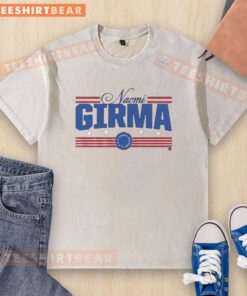 Alt Text: Hot Naomi Girma Stars and Stripes washed t-shirt featuring a stylish design and vibrant colors for a trendy look.