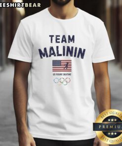 Hot Team Ilia Malinin US Figure Skating T-Shirt featuring a vibrant design and sporty style for fans of figure skating.