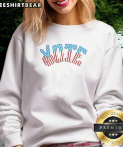 Hot Vote America Sweatshirt in vibrant colors, perfect for showing your patriotic spirit during elections.