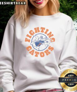 Vintage 1970s Florida Fighting Gators sweatshirt featuring classic logo and vibrant colors, perfect for sports fans.