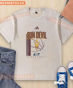 Arizona State Sun Devils March Madness washed t-shirt featuring vibrant team colors and logo for fans and sports enthusiasts.