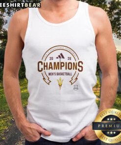 Nice Arizona State Sun Devils men's basketball Big 12 Champions 2026 tank top showcasing team pride and championship spirit.
