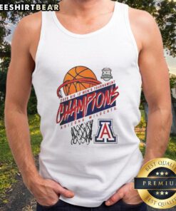 Nice Arizona Wildcats Big 12 Men's Basketball Conference Tournament Champions 2026 logo tank top for fans and athletes.