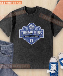 Nice Devils 84 2026 ACC Women's Basketball Tournament Champions locker room washed t-shirt showcasing team pride.