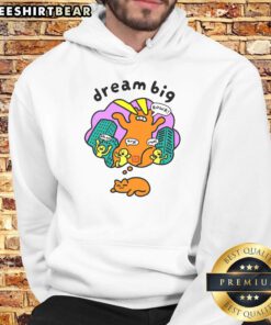 Classic hoodie featuring 'Nice Dream Big' graphic, perfect for casual wear and inspiring motivation.