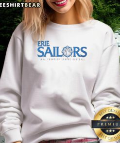 1994 Nice Erie Sailors baseball sweatshirt from the Frontier League, featuring team logo and vintage design.