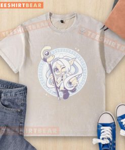 Nice-Frieren-A-Magical-Ancie-Washed-T-Shirt featuring a whimsical design on a soft, vintage-style fabric.