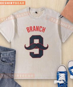 Alt Text: Nice Georgia Bulldogs Kolby Branch Number 9 washed t-shirt in red, perfect for fans and casual wear.