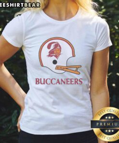 Nice Tampa Bay Buccaneers football logo on a big helmet graphic for ladies' tee shirt design.