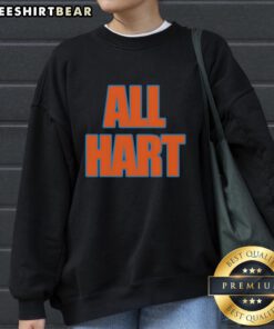 Official All Hart New York Knicks Josh Hart Sweatshirt featuring team colors and logo, perfect for fans.