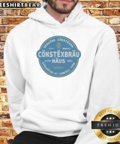 Official Constexbrau hoodie featuring 'Genuine Constexpr Evaluated At Compile Time' design, established 2011.
