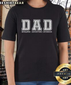 Official Developer of Adventure and Diversion Ladies Tee featuring a stylish design for adventurous women.