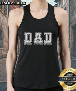 Alt Text: Official Developer of Adventure and Diversion tank top featuring a stylish design perfect for casual wear.