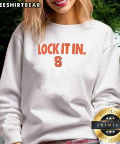 Official Syracuse Orange 2026 Lock It In Sweatshirt in vibrant colors, perfect for fans showing team spirit.