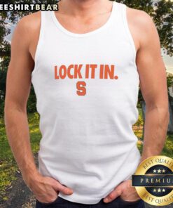 Official Syracuse Orange 2026 Lock It In Tank Top featuring vibrant team colors and logo for fans and supporters.