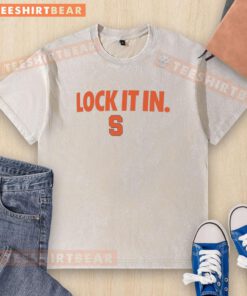 Official Syracuse Orange 2026 Lock It In Washed T-Shirt in vibrant colors, perfect for fans and casual wear.