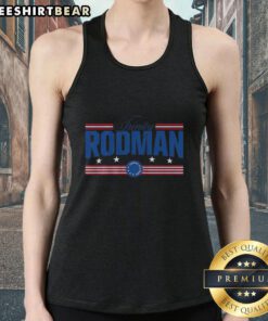 Official Trinity Rodman Stars and Stripes Tank Top featuring vibrant patriotic colors and stylish design for sports fans.