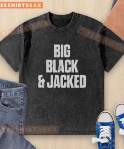 Official Will Hobbs Big Black and Jacked washed t-shirt featuring a bold design for fitness enthusiasts.