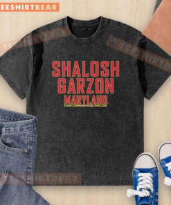 Official Yarden Garzon Maryland Terrapins Shalosh Garzon washed t-shirt featuring team logo and vibrant colors.
