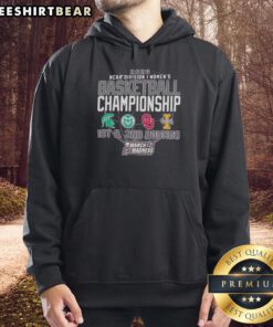 Alt Text: 2026 NCAA Division I Women's Basketball Championship hoodie featuring Spartans, Colorado, Idaho, and Oklahoma logos.