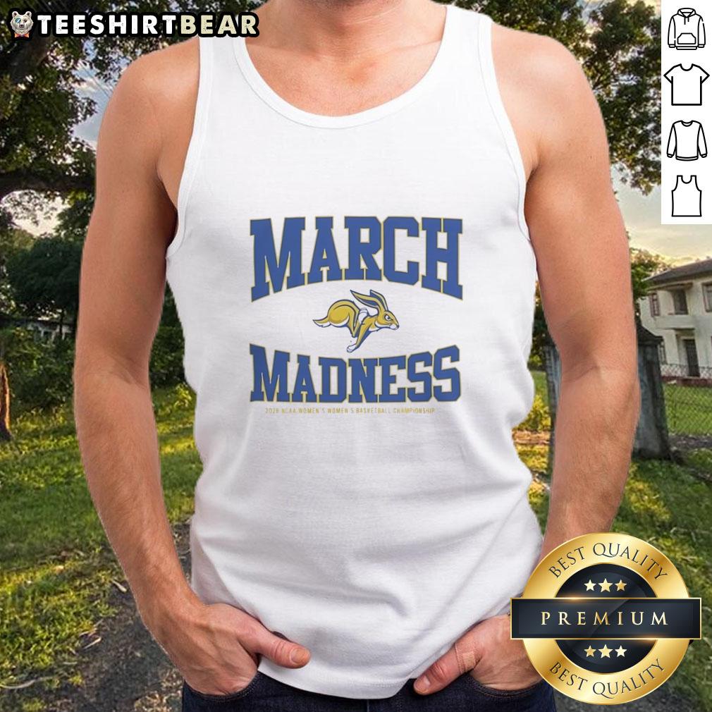 Alt Text: 2026 NCAA Women's Basketball Championship tank top featuring South Dakota State Jackrabbits design.
