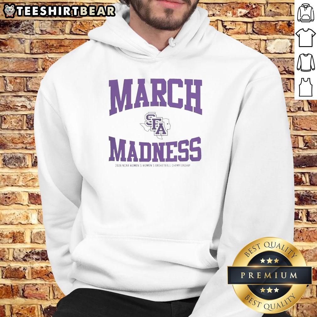 Alt Text: Original Stephen F. Austin Ladyjacks March Madness NCAA Women's Basketball Championship 2026 hoodie in vibrant colors.
