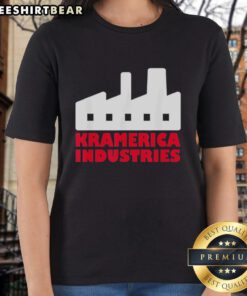 Alt Text: Premium Kramerica Industries Ladies Tee featuring a stylish design, perfect for casual wear and fan apparel.