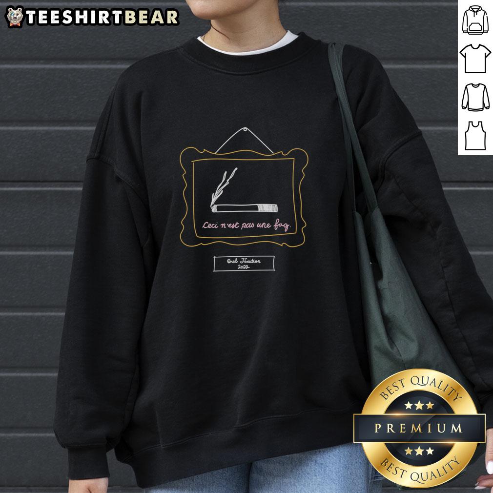 Premium Leci 'Nest Pas Une Fag' sweatshirt featuring a stylish design, perfect for casual wear and trendy outfits.