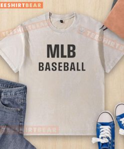 Premium MLB Baseball Washed T-Shirt in vintage style, showcasing a classic baseball logo and soft, comfortable fabric.