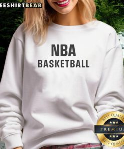 Premium NBA basketball sweatshirt in black, featuring logo and comfortable fit, perfect for fans and casual wear.