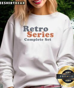 Premium Retro Series Complete Set Sweatshirt featuring vintage design and cozy fit, perfect for casual style enthusiasts.