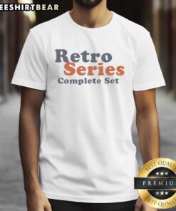 Premium Retro Series Complete Set T-Shirt featuring vintage designs and high-quality fabric for retro fashion enthusiasts.