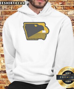 Premium Iowa hoodie featuring 'The Hawkeye State' design, perfect for showcasing your Iowa pride and style.