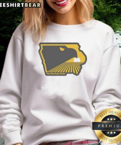 Premium Iowa sweatshirt featuring The Hawkeye State design, perfect for showing off your Iowa pride in style.