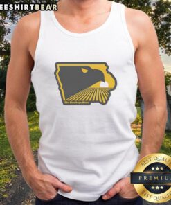 Stylish Premium The Hawkeye State Iowa Tank Top for casual wear, showcasing Iowa pride and comfort in a trendy design.