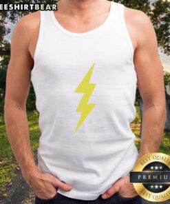 Premium The IT Crowd Roy Trenneman Lightning Bolt Tank Top featuring a bold lightning bolt design on a stylish tank.