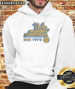 Alt Text: Premium UCLA Bruins Women's Basketball 1978 Hoodie featuring a vintage design and team colors, perfect for fans.