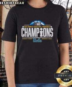 Premium UCLA Bruins Women's Basketball Tournament Champions 2026 Ladies Tee showcasing team pride and style.
